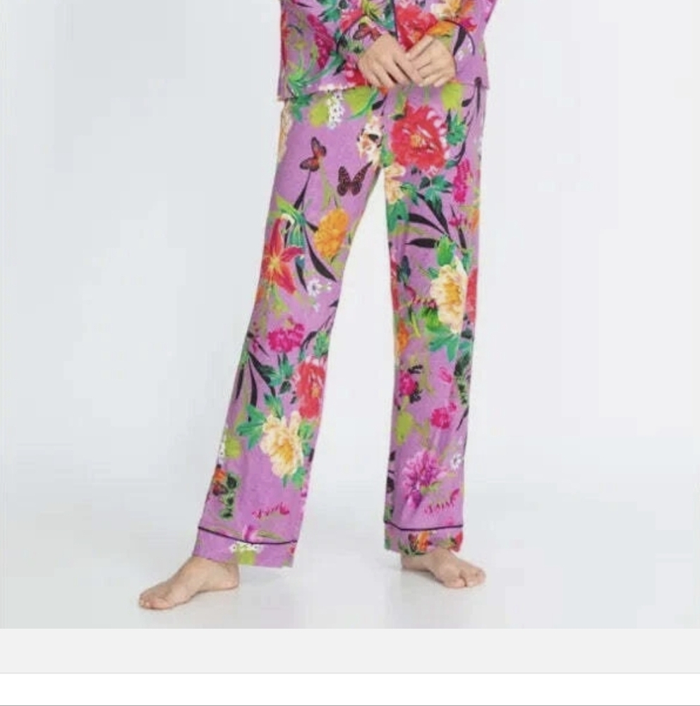 Johnny Was Lounge Goza Sleepwear Pant Purple